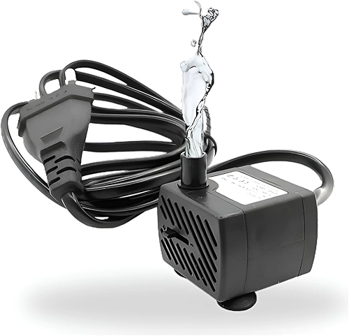 Bomba Submersa para Aquário Bivolt 110–220V – Silenciosa Compacta Econômica Potência 2W Vazão 150L/H Ideal para Fontes Cascatas Lagos e Bebedouros