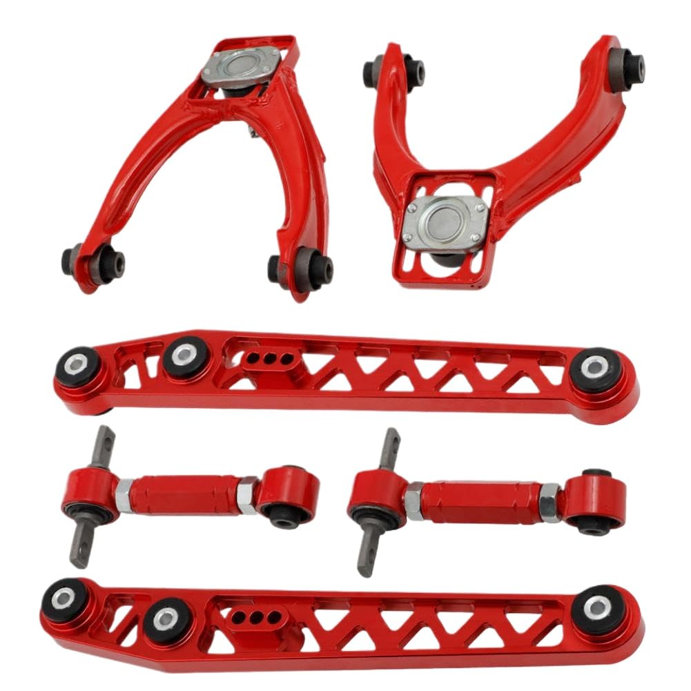 Braccio di controllo inferiore in alluminio con kit camber anteriore e posteriore compatibile con Civic 1996 1997 1998 1999 2000