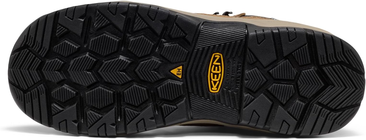 KEEN Utility Men's Skokie Hiker Style Mid Height Soft Toe 90 Degree Waterproof Work Boots