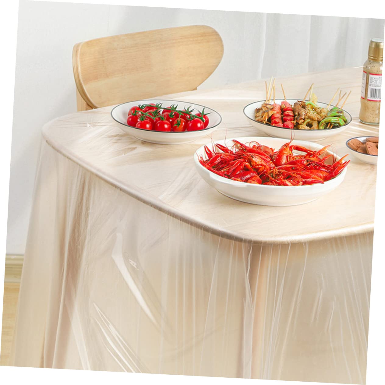 BRIGHTFUFU 30 Sheets Disposable Tablecloths and Covers for Parties Restaurants and Daily Use for Easy Clean Up and Stylish Table Protection of Each