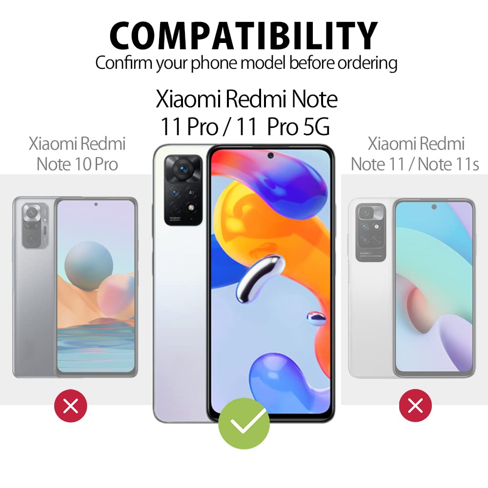MyGadget Neck Strap Case For Xiaomi Redmi Note 11/11S - Clear TPU Case With Adjustable Lanyard
