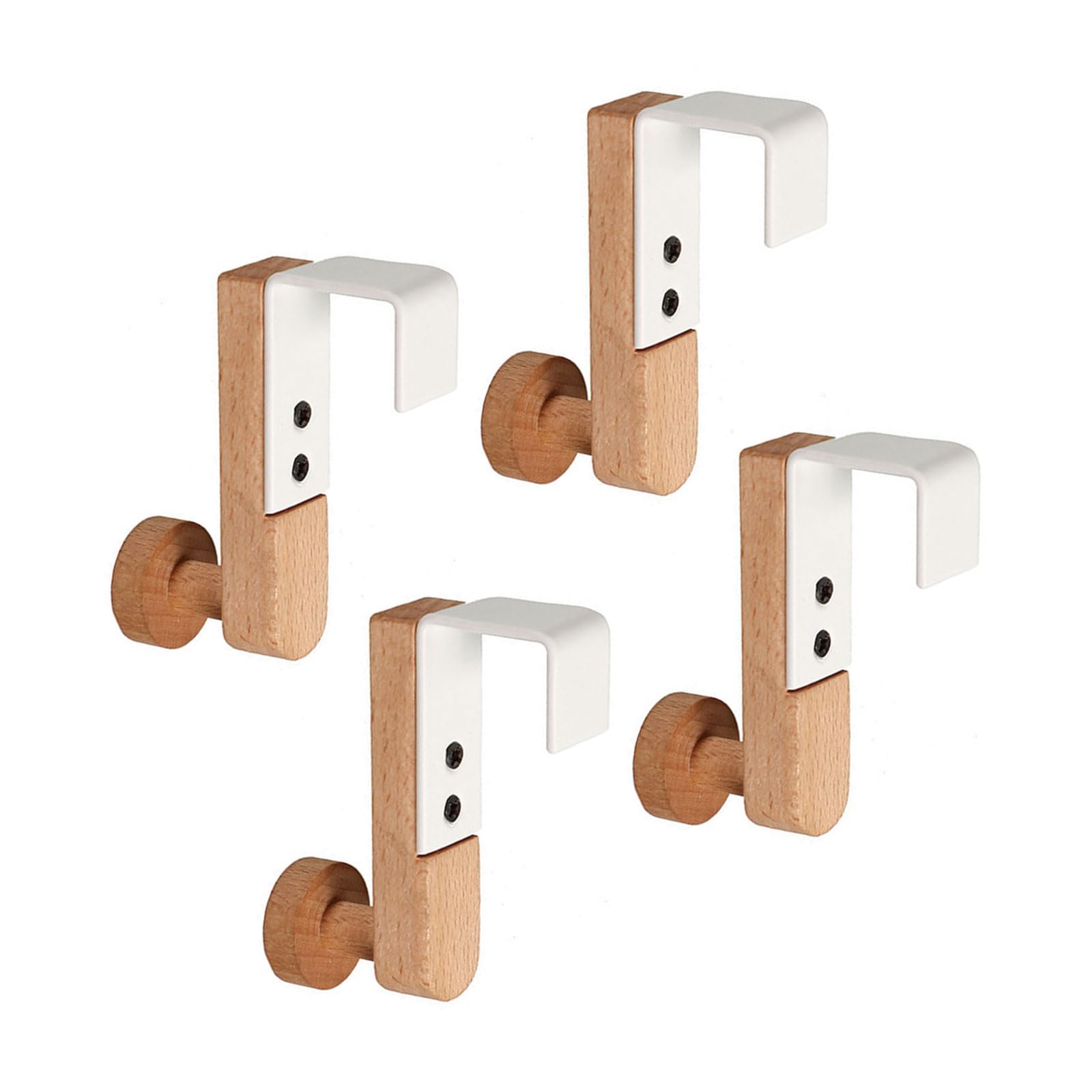 Msioytog Organizers Door Hook Iron & Wood Storage Hook for Efficient Storage on Cabinet & Wardrobe Door in Homes Environment Kitchen