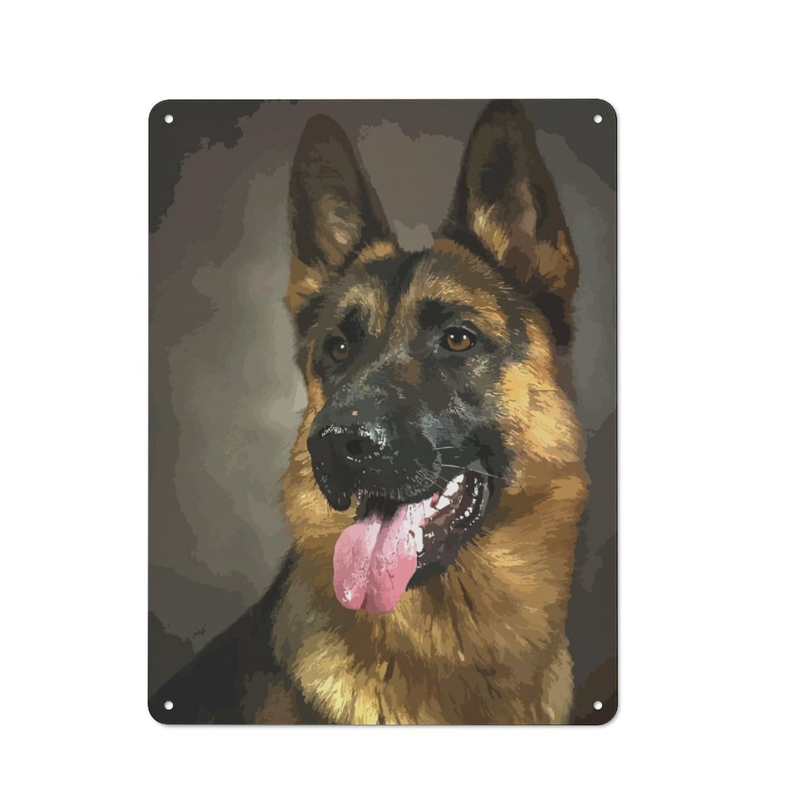 Junmoney Dog Metal Plaque 40X30cm With For Garage Wall, Retro Decor, For Garage Decor Collectors Refreshing A Room In Autumn