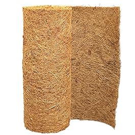 12×40 inch Natural Coco Liner Roll Coconut Coir Liner Sheets Coco Mat for Planter Window Box Flower Basket Garden Decoration Animal Pet Pad