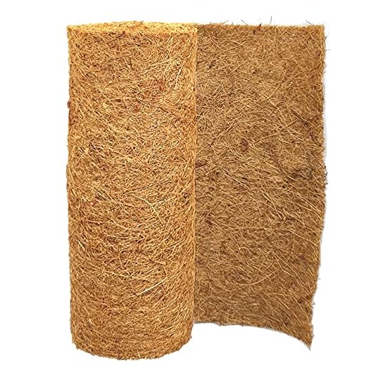 SUNYAY 12x40 inch Natural Coco Liner Roll Coconut Coir Liner Sheets Coco Mat for Planter Window Box Flower Basket Garden Decoration Animal Pet Pad Liner
