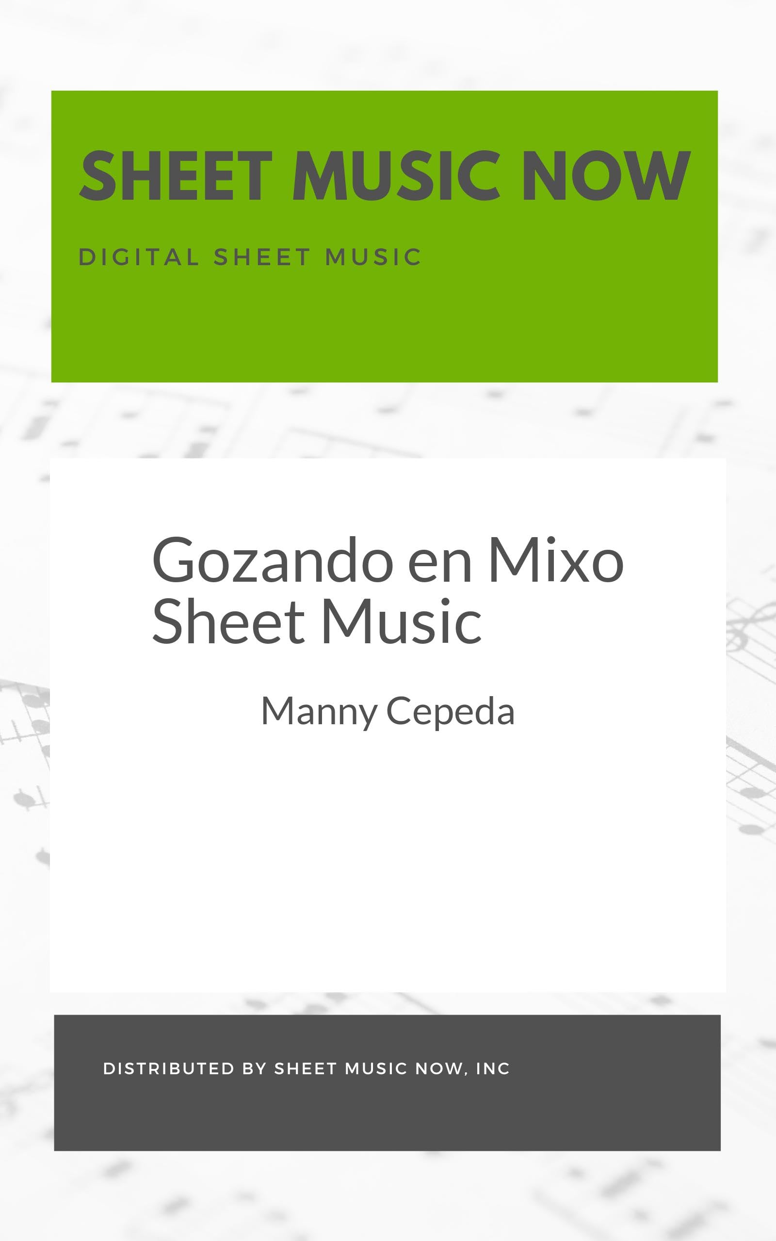 Gozando en Mixo Sheet Music (English Edition)