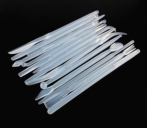 Miniatura 2 de yueton - Juego de 14 piezas de plástico para modelar y esculpir (transparente)