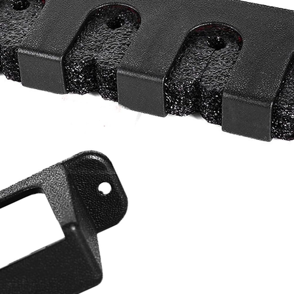 1 Par Soporte para Cañas de Pescar Pared Horizontal, Almacenamiento de 6 Cañas, Soporte Mural Cañas de Pescar para Pared Garaje Cabaña y Sótano Barco