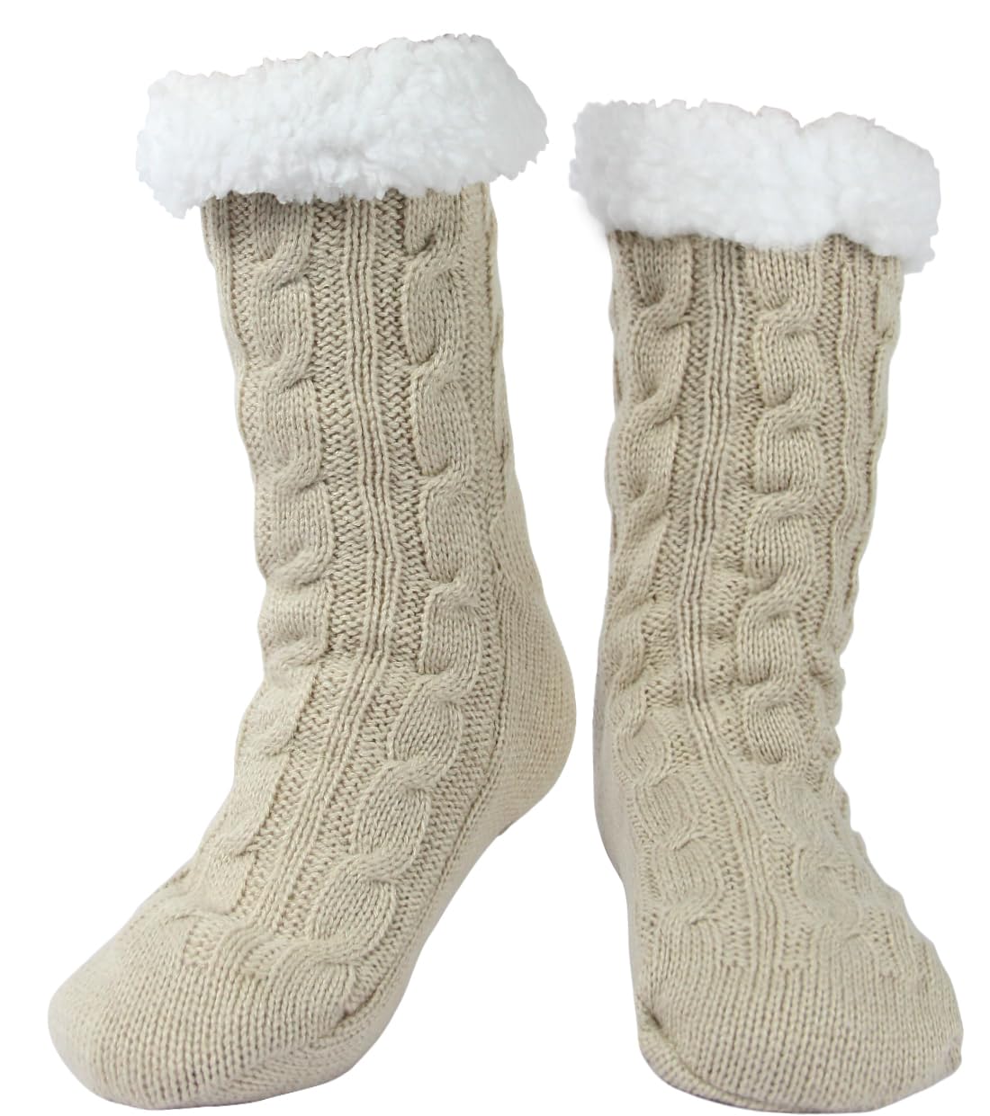 Slipper Socks for Women with Gripper Thick Fuzzy Christmas Gift