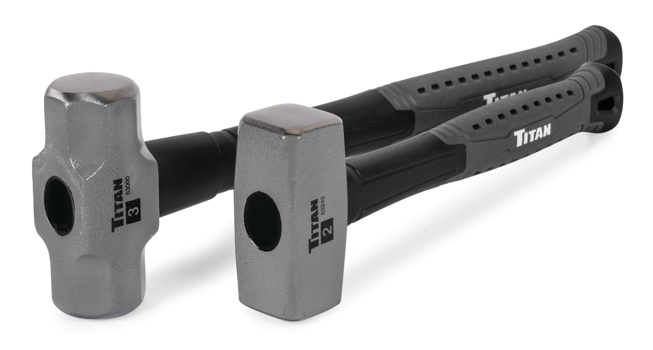 Titan 63372 Lot de 2 marteaux, marteau perforateur de 0,9 kg et massette de 1,4 kg