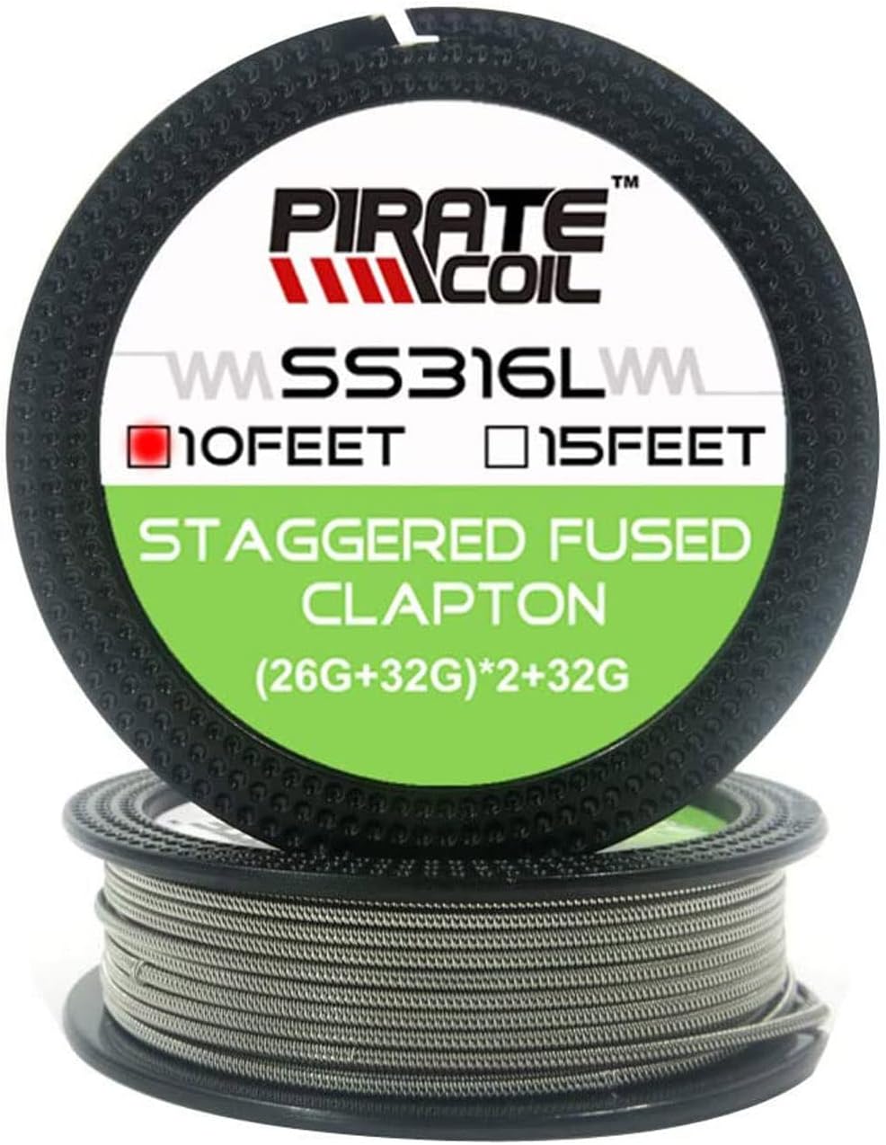 Staggered Fused Clapton Wire 10ft - (26GA+32GA) x2+32GA Resistance Wire, Stainless Steel 316L for Cutting Foam Hot Heating Handmade Household Wiring Use