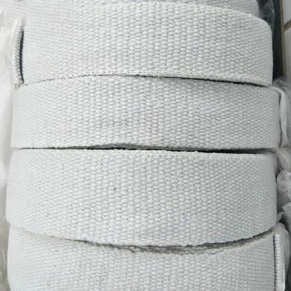 Nastro in fibra ceramica ad alta temperatura, guarnizione isolante ignifuga da 1 m, per forni, stufe e forni (80 x 3 mm)