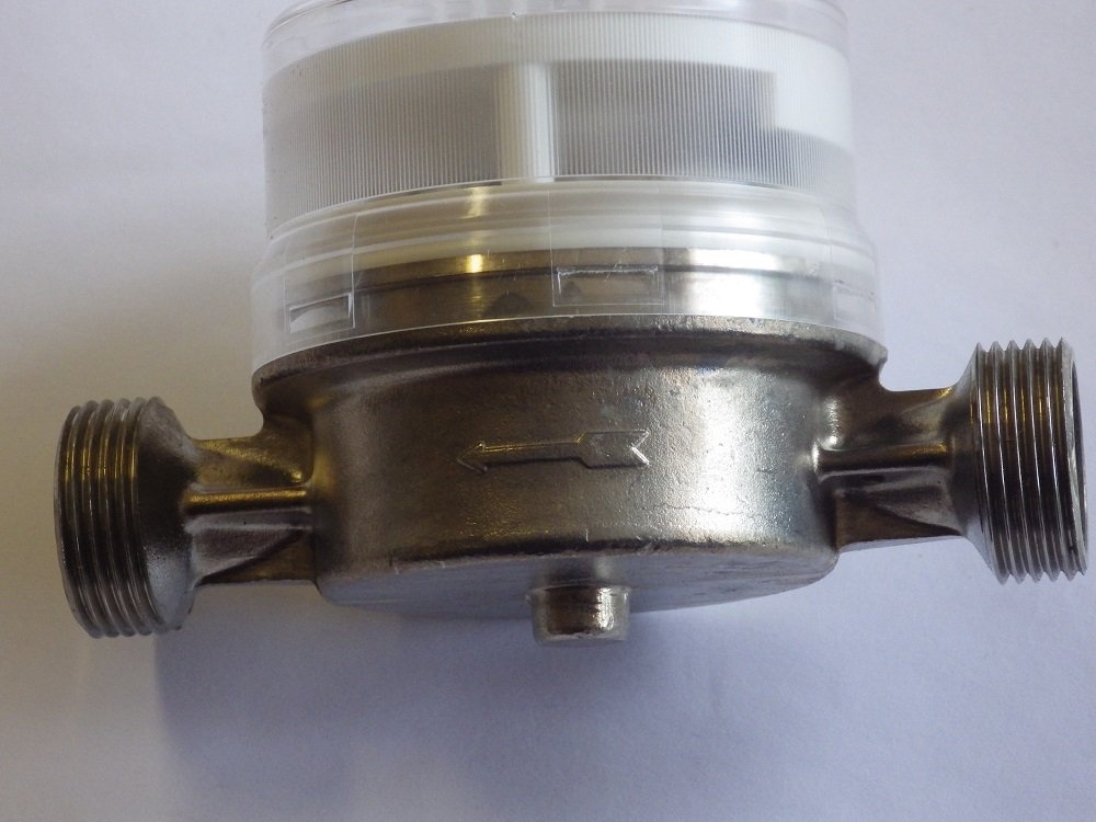 Einstrahl Wohnungswasserzähler für Kaltwasser QN 1,5/ R 1/2"/ 110 mm