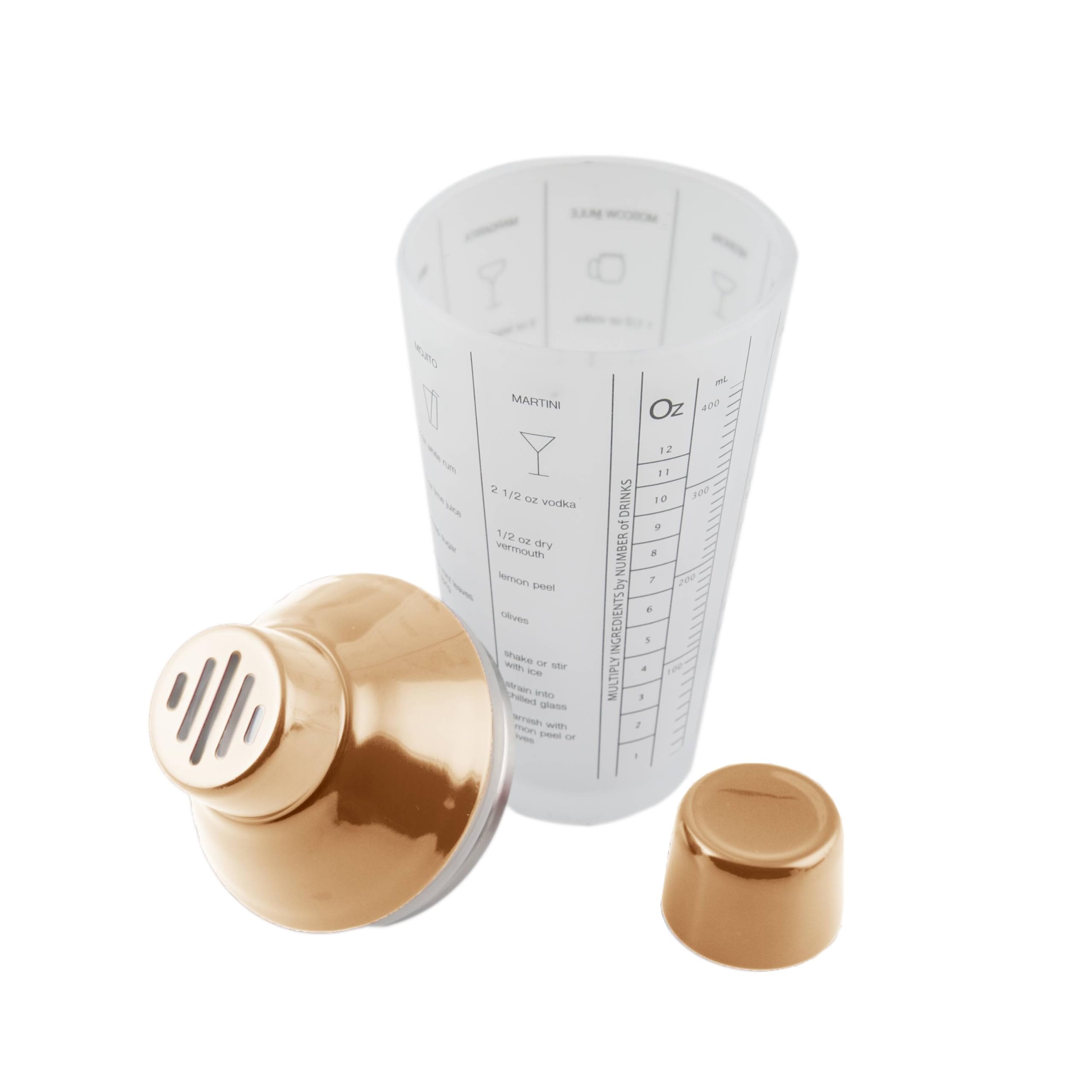 Cambridge Copper Piece Mixology Set, 5 Count