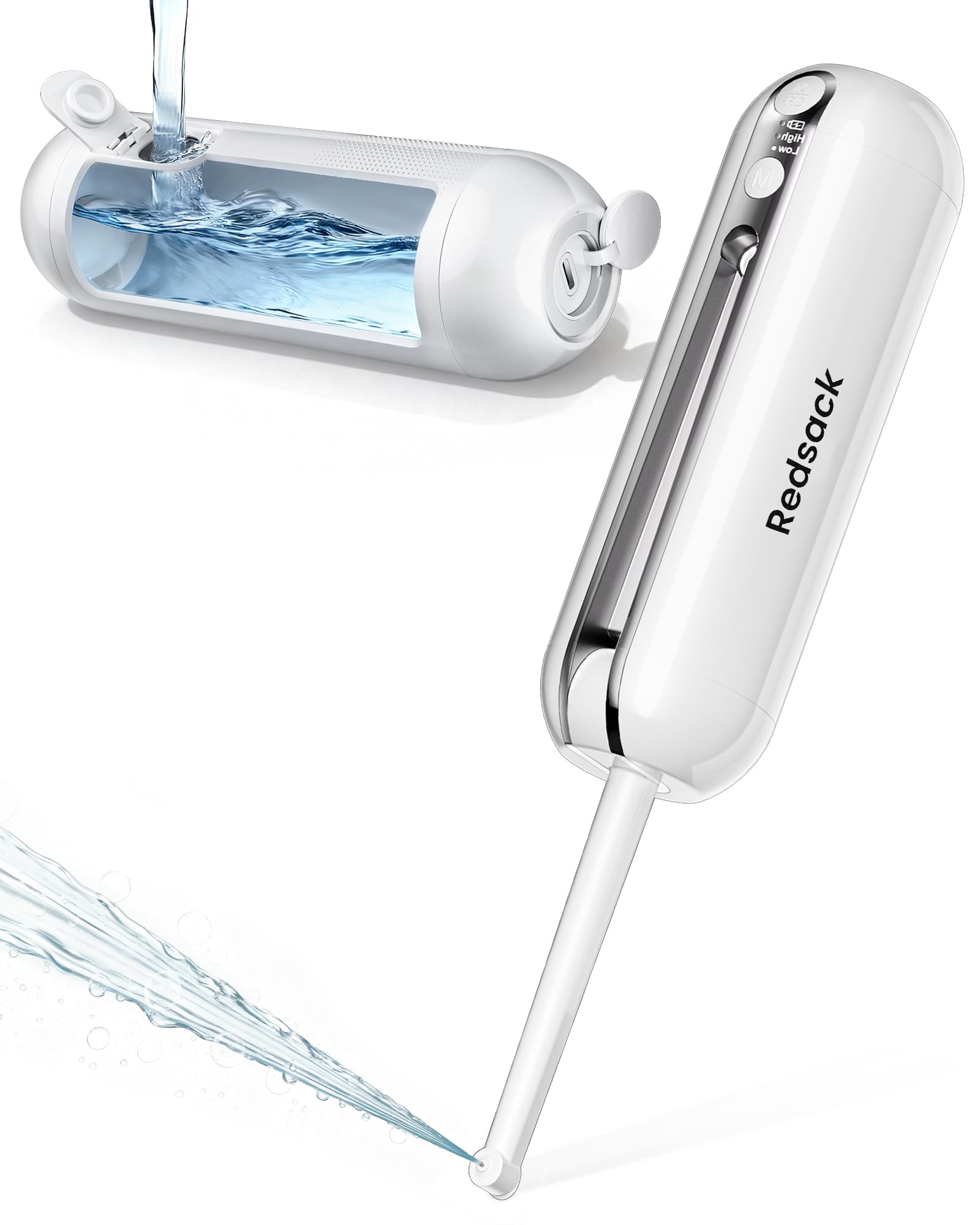 Bidé portátil eléctrico para viajes, botella de higiene íntima por USB-C | Pulverizador, depósito de agua plegable de 200 ml (6,8 oz) para acampada, 2000 mAh, cuidado personal para hombres y mujeres.