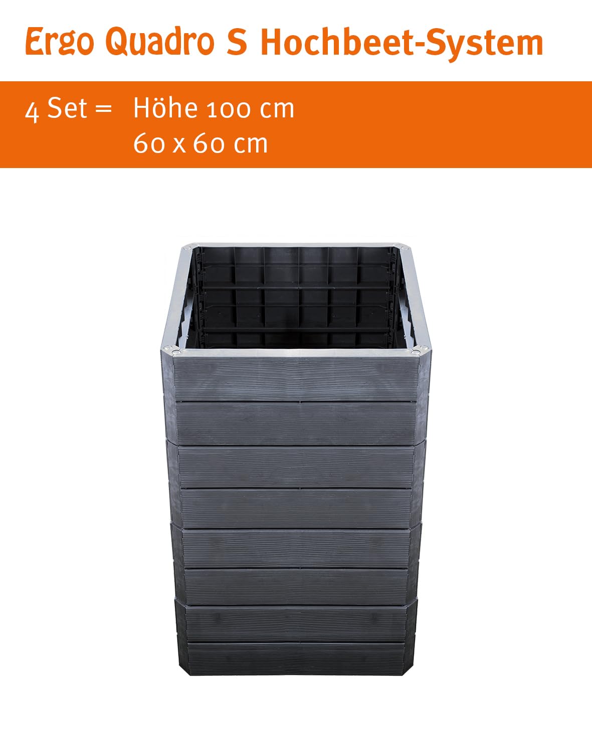 carre potager ergo quadro s set de base de 4 parois
