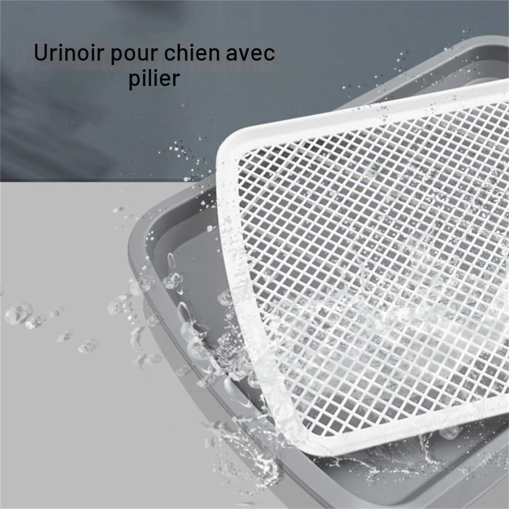 Grand bac d'urinoir pour chien avec vertical pour chien