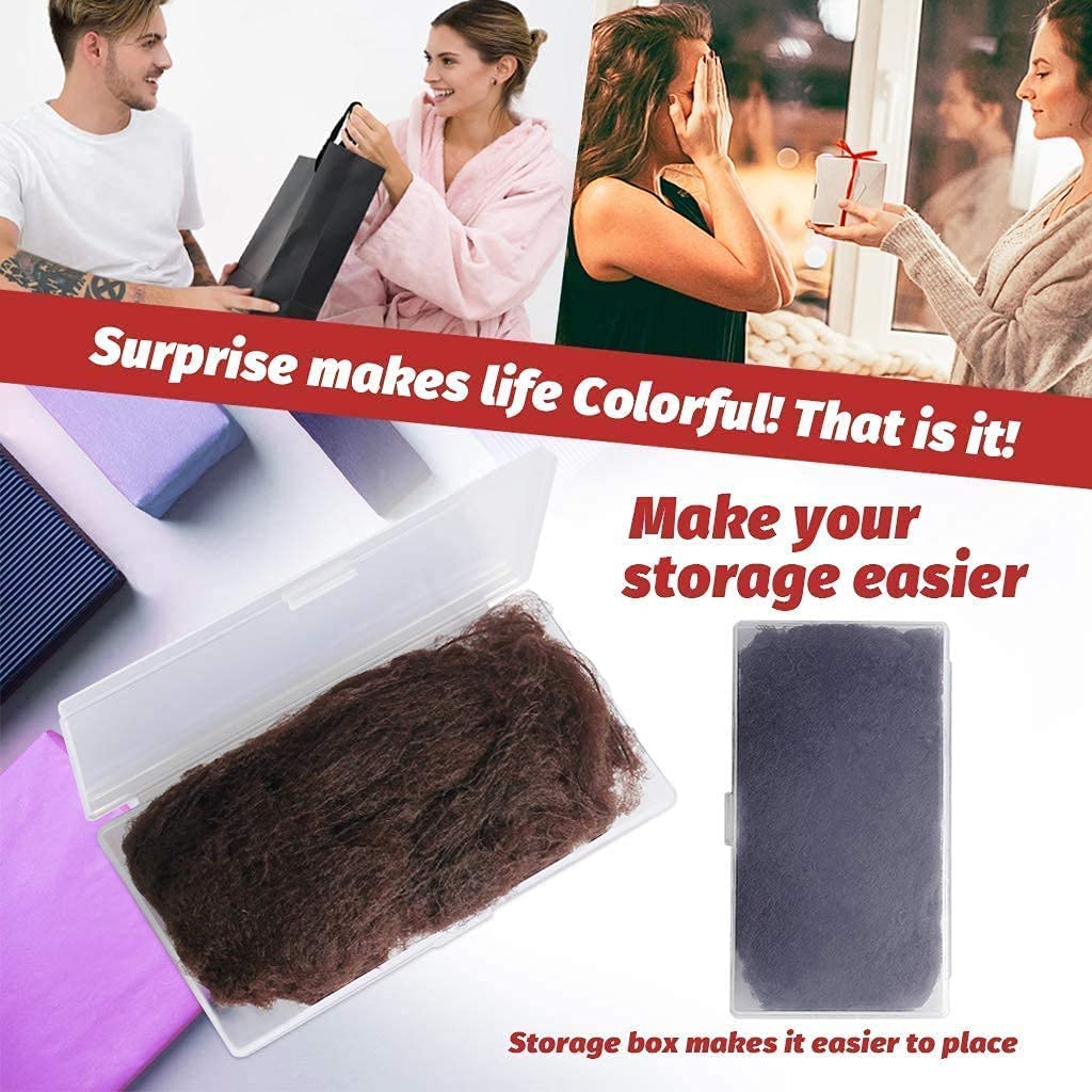 Leeq - 30 retine per capelli invisibili con bordo elastico per fissare parrucche, capelli e chignon, colore caffè