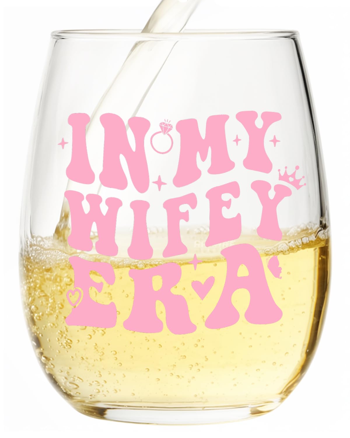 Bride to Be Gifts, in My Wifey Era Wine Glass
