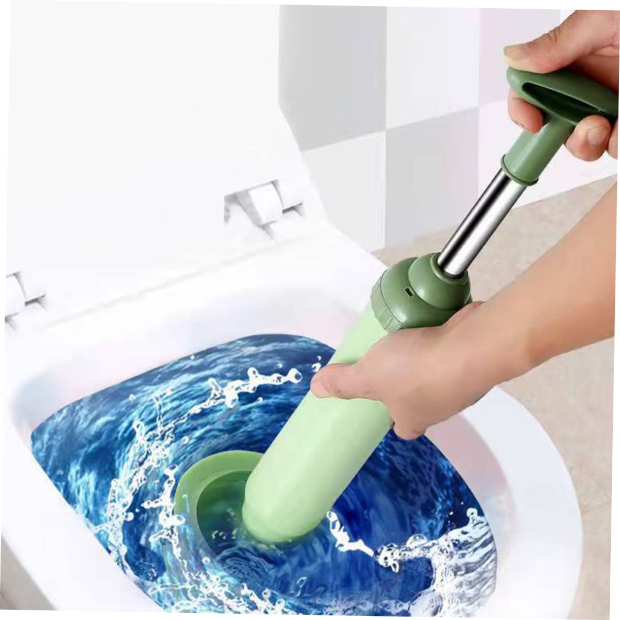 PartyKindom Stantuffo per WC in PVC di Colore Chiaro, Facile da Sbloccare e Compatibile con Maggior Parte degli Scarichi, per Pulizia in Casa e Ufficio