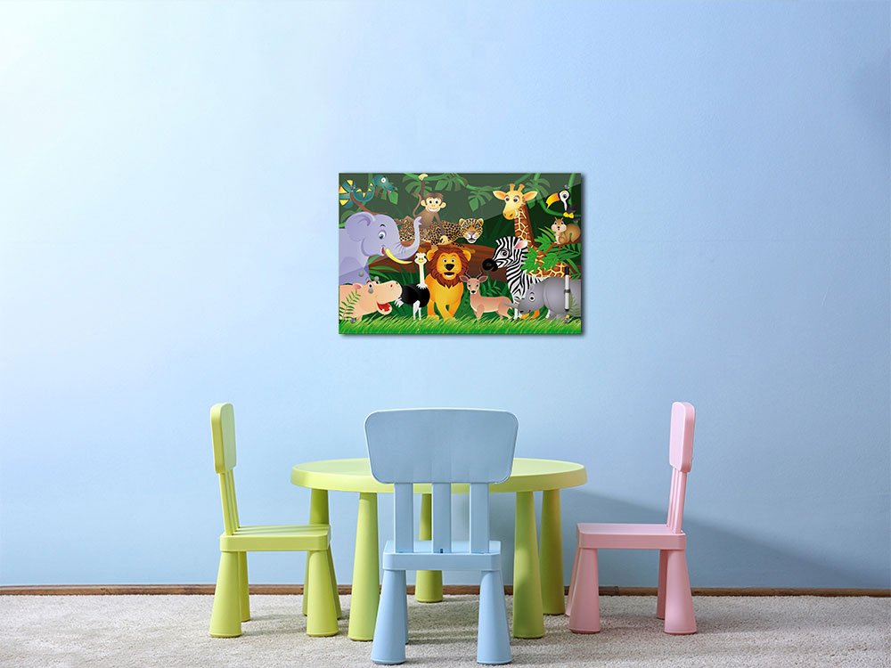 Bilderdepot24 Tableau mémo magnétique en Verre pour Enfant