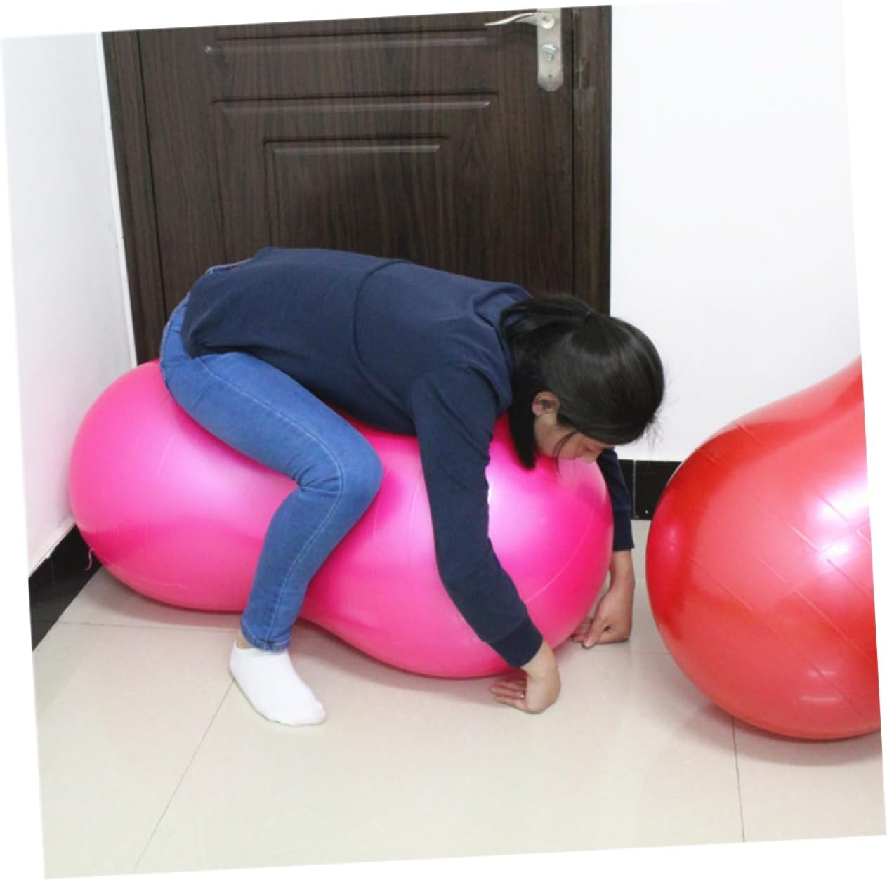 VANZACK Balancing Stability Exercise Ball Yoga Ball Thick Material Fitness for Balance Strength Flexibility