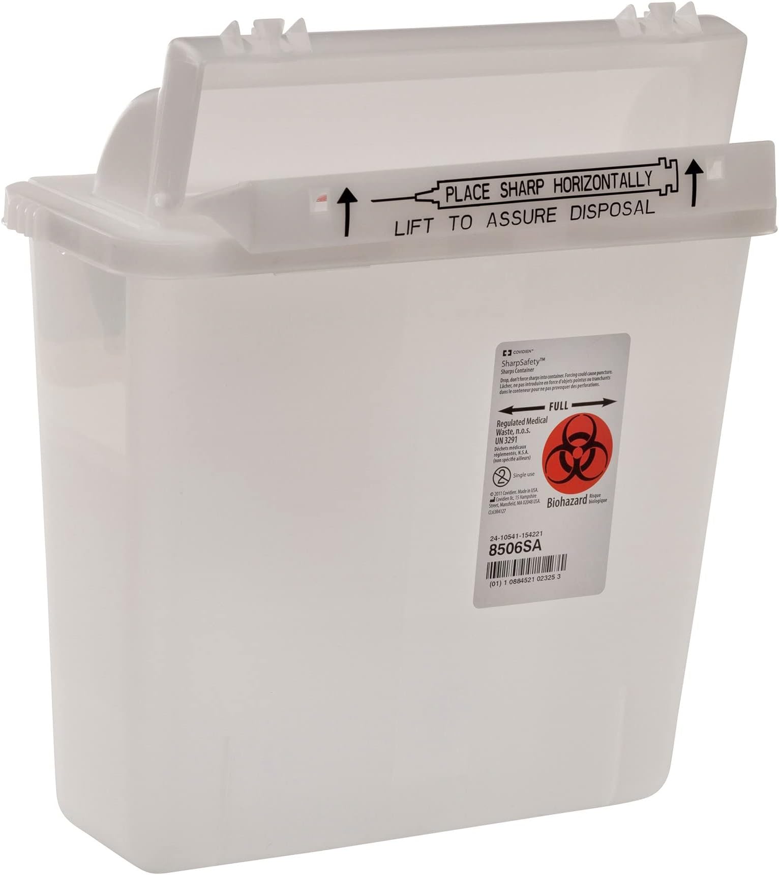 SharpStar in-Room Sharps Container 1.25 gal. Horizontal Entry