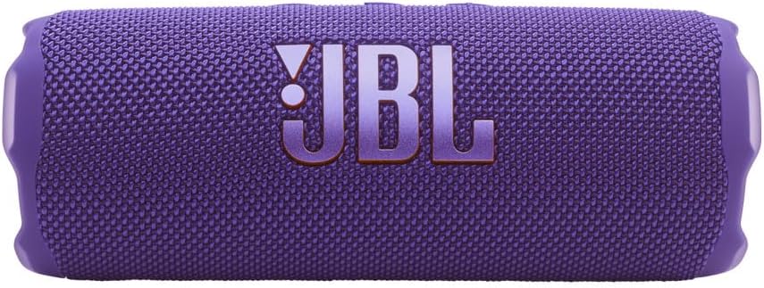 JBL FLIP 7 Waterproof Portable Speaker Bundle with gSport Silicone Sleeve (Purple)