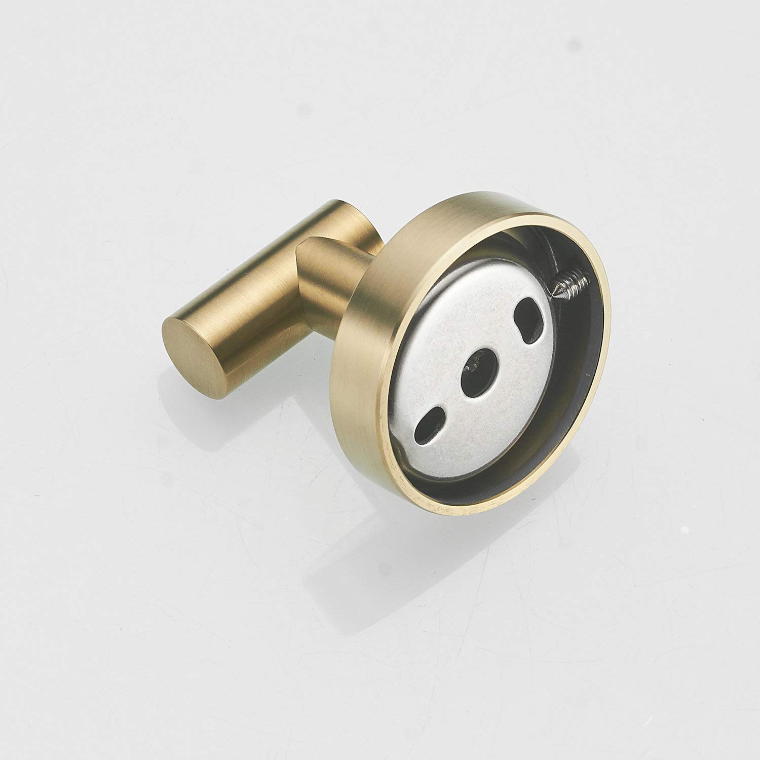 Beelee Moderno Ganchos para Toallas Ganchos Para Abrigos, Acero Inoxidable Gancho para baño y cocina, Montaje en pared, Cepillado dorado, BA195A7G