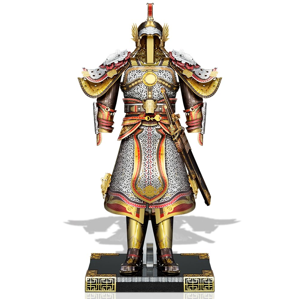 Piececool3D Puzzle Metal General's Armor Ming Dynasty, History Craft Model Kits for Adults to Build, 3D Puzzles Adult Teens for Stainless Steel, Home Decoration, Collection, 166 Pieces