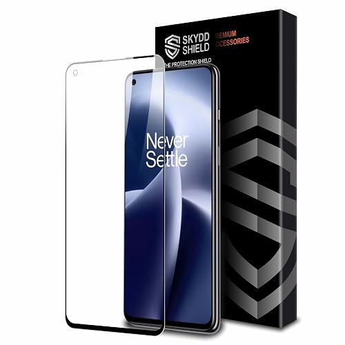 Skyddshield Military-Grade Gorilla Tempered Glass For OnePlus Nord 2, OnePlus 2T and Nord CE (6.43 Inch) With Installation Kit | Edge to Edge Coverage | Black