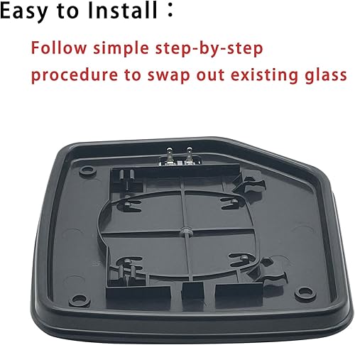 Miniatura 6 de Espejo lateral derecho de repuesto para Jeep Compass Patriot 2007-2017  Para Jeep Compass Patriot espejo lateral de cristal con soporte trasero