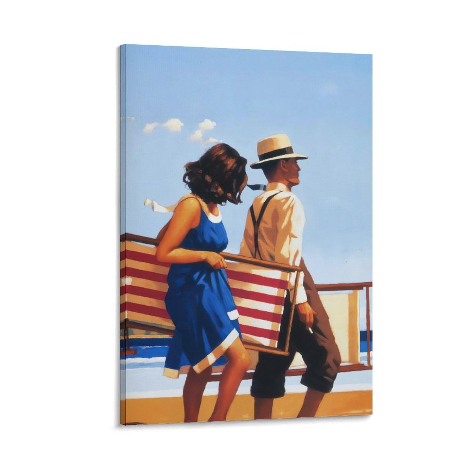 Sweet Bird of Youth by Jack Vettriano Wall Art Prints Poster23 Print Photo Art Painting Canvas Home Decorative Bedroom Modern Decor 16x24inch(40x60cm) — image 1