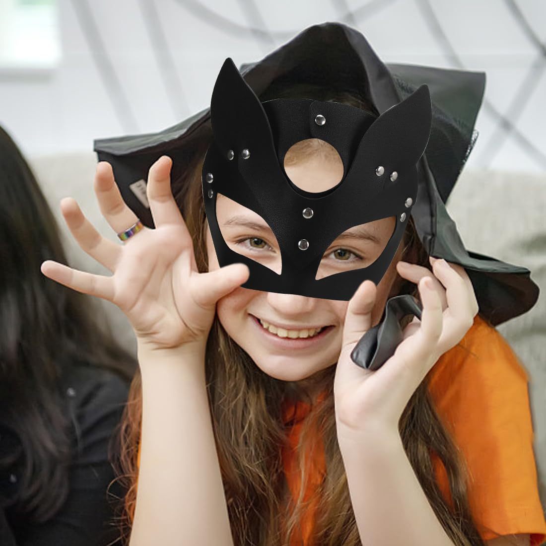 Maschera Catwoman E Choker - PU Nero, Sexy, Per Halloween E Cosplay - Foto 8