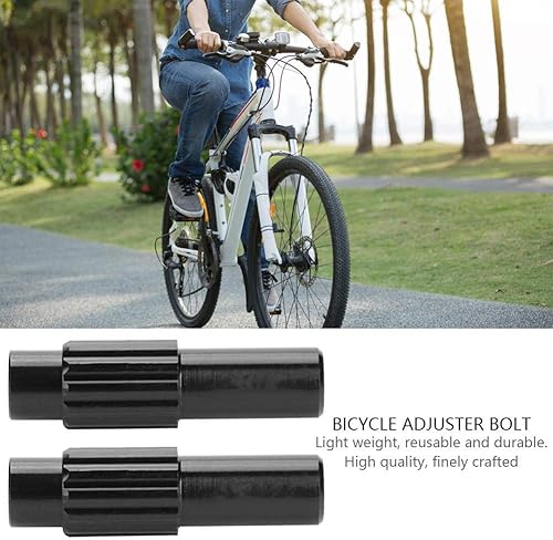 Miniatura 7 de Perno de ajuste 1 par de cable de freno Conector de cambio de engranajes para carretera de montaña (negro)