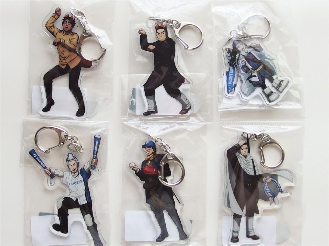 Amazon.co.jp: ゴールデンカムイ×ファイターズ アクリルキーホルダー 