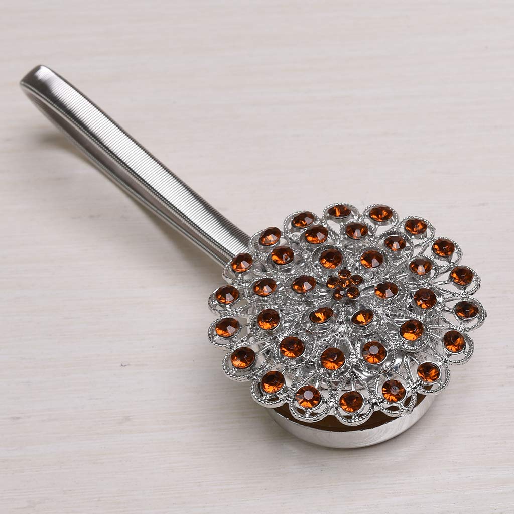 Lot de 10 embrasses de rideaux magnétiques en diamant pour décoration de maison, bureau, café, 30 cm