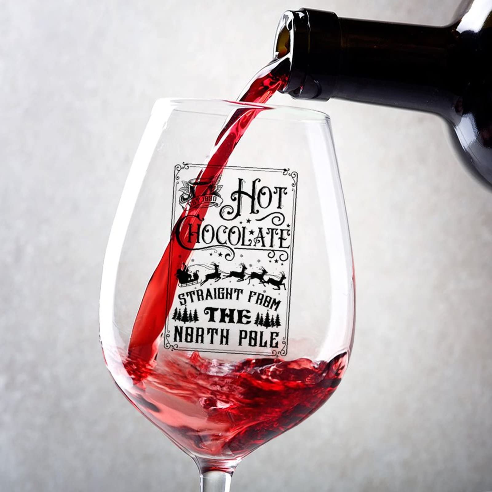 Verres à vin rouge 1850 de 325 ml pour célébrer un anniversaire mémorable