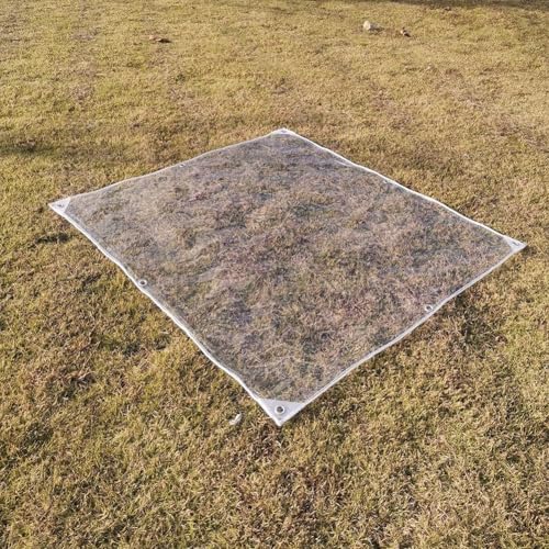 Lona transparente de PVC de 10 mm impermeable de 1x6 m con ojales para muebles de jardín 3
