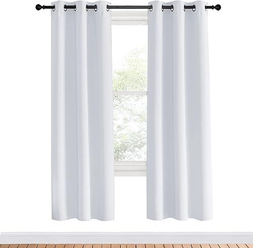 Miniatura 2 de NICETOWN - Cortinas para oscurecer habitaciones, con ojales en la parte superior, ahorro de energía, para hogar, 2 paneles de 34 x 70 pulgadas,
