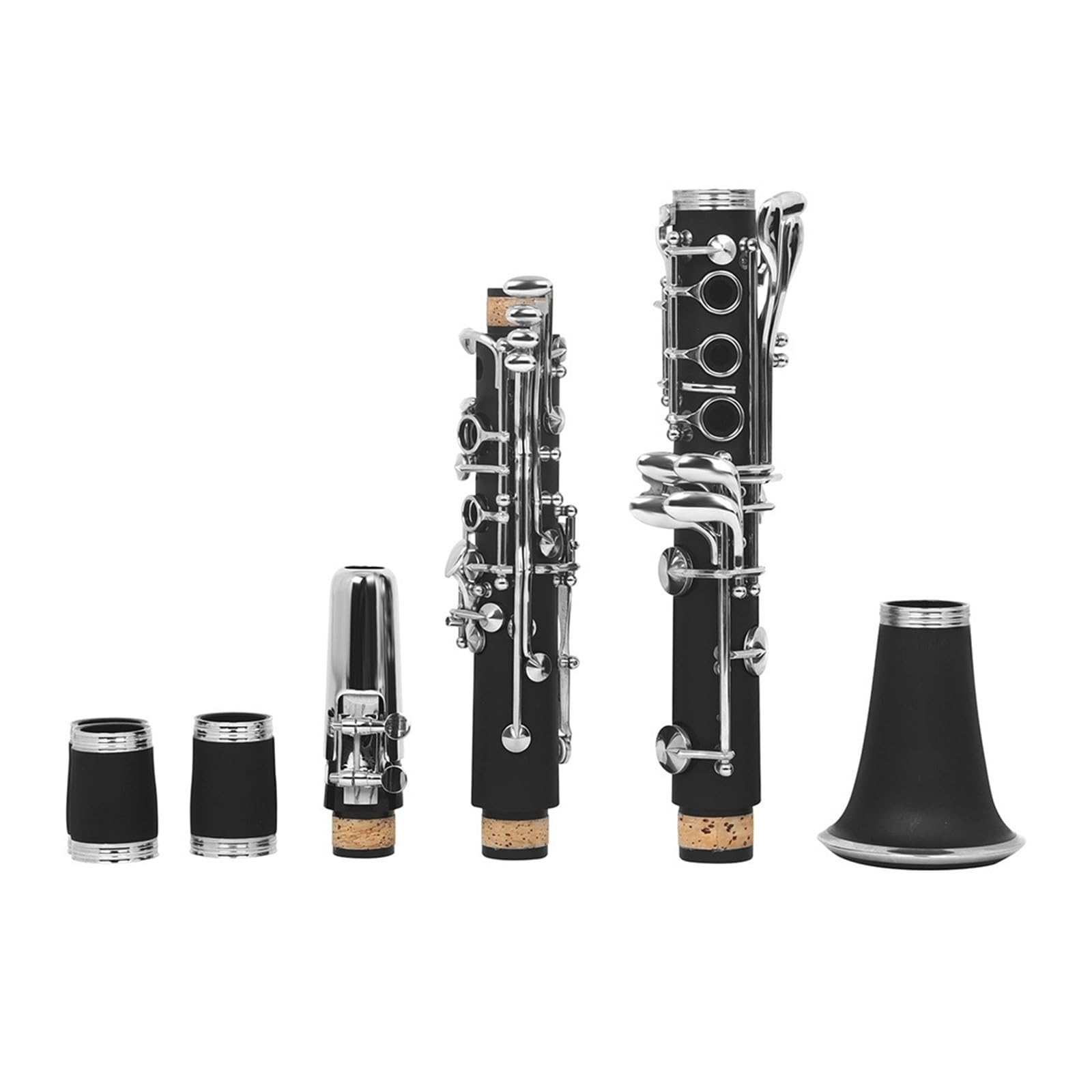 Klarnet W Tonie C Początkujący Rodzaj Wykonania Korpus Bakelitowy 17 Klawiszy Niklowane Instrumenty Muzyczne(Type 1)