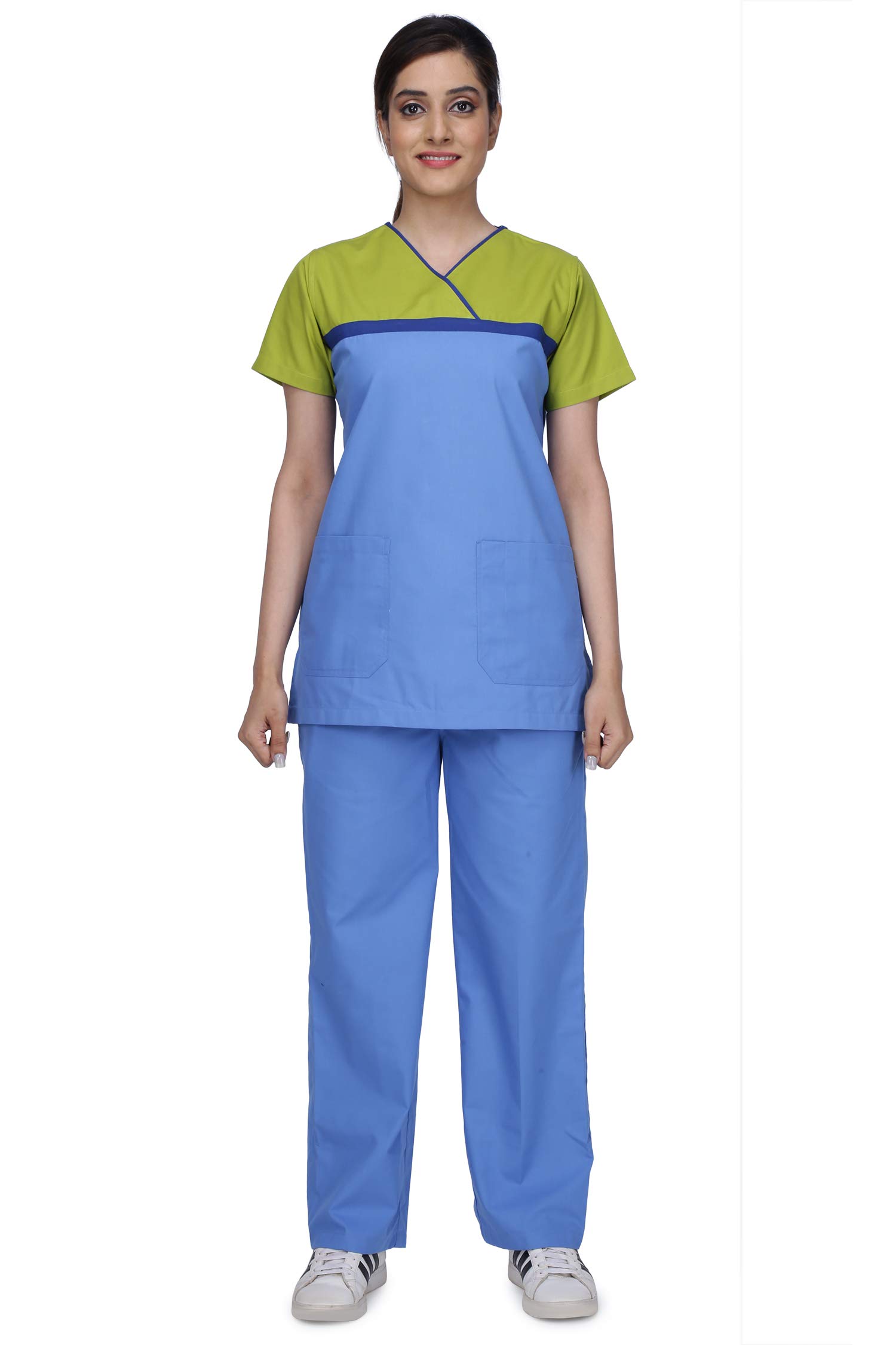 UNIFORM CRAFTWomens Scrub Suit – Ideal Scrubs for Female Doctors, Nurses, Dentists, Vets and Healthcare Professionals | Pant & Top Set