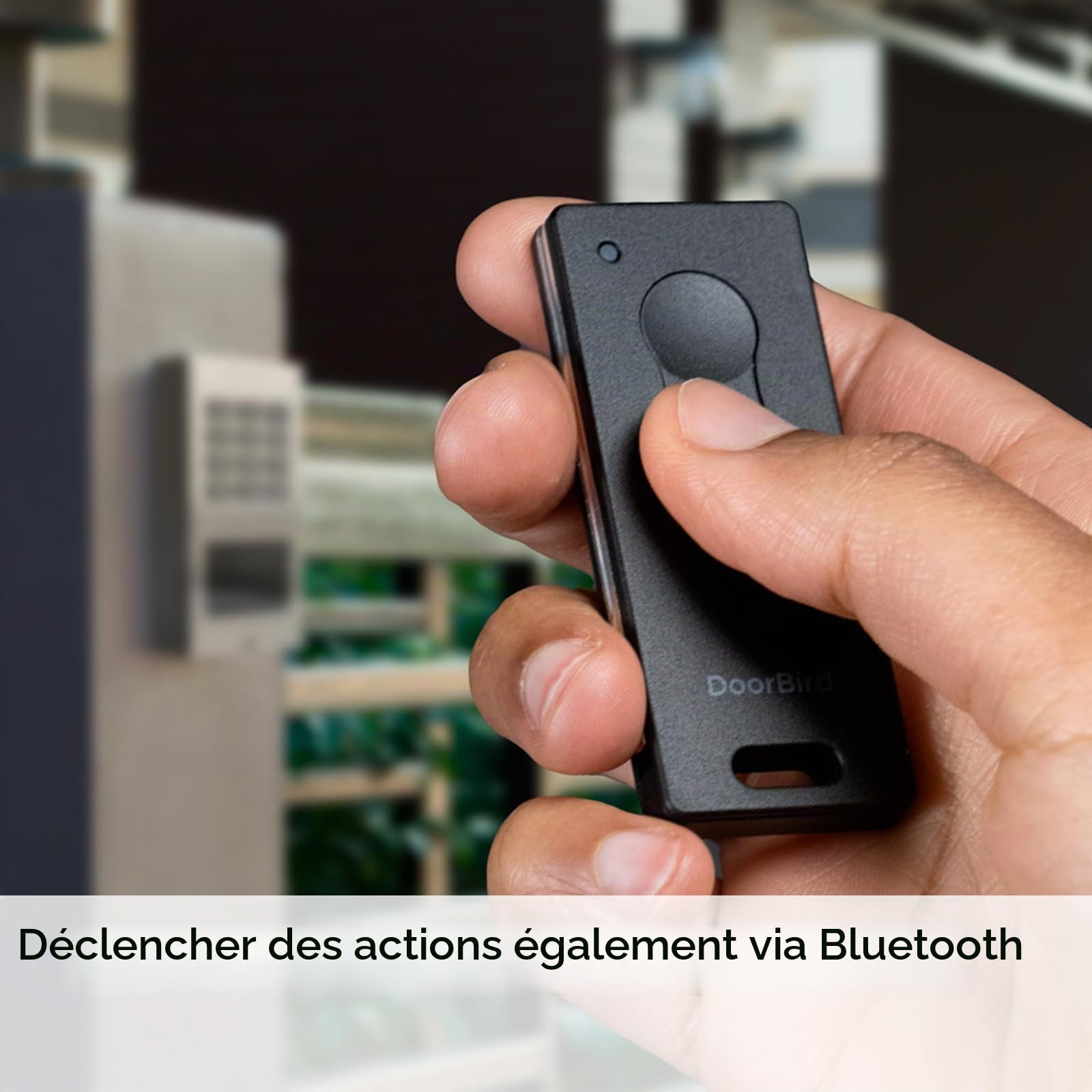 Interphone Vidéo IP Wifi D1101V - Portier Vidéo Édition Compacte 1 Bouton d'Appel et Vision Nocturne - Contrôle l'Accès à votre Domicile - Détecteur de Mouvement - Accessoires Inclus - Inox - Doorbird