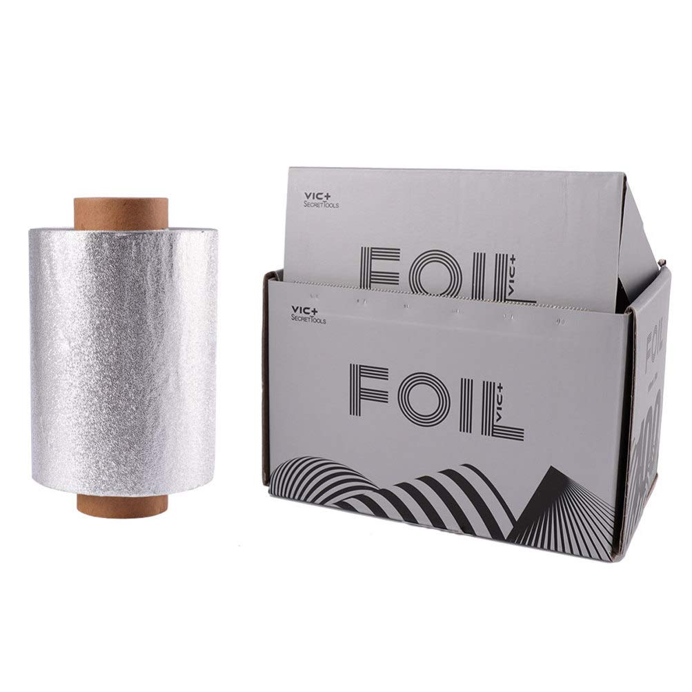 Artibetter Disposable Tin Aluminum Foil Sheets Professional Perm Hair Coloring Hairdressing Modeling Tool Foil Sheets for Hair Salon