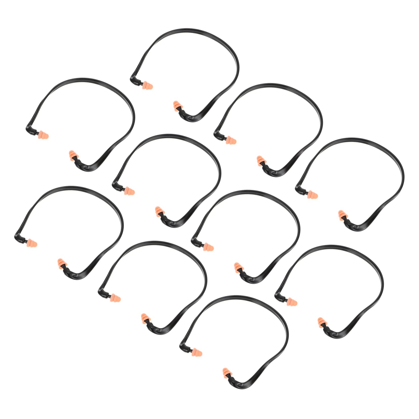 20piezas Tapones De Oído De Silicona Banded Para Reducción De Ruido Auriculares Cuerda Para Dormir y Estudiar Protección Auditiva Cómoda y Segura
