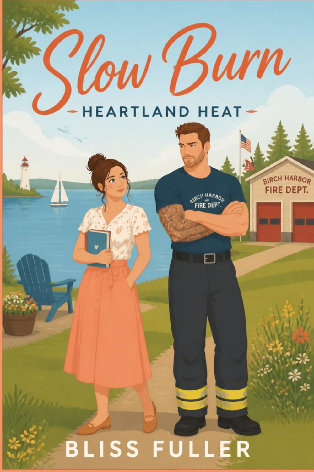Slow Burn: A Small Town Firefighter Romance (Heartland Heat)