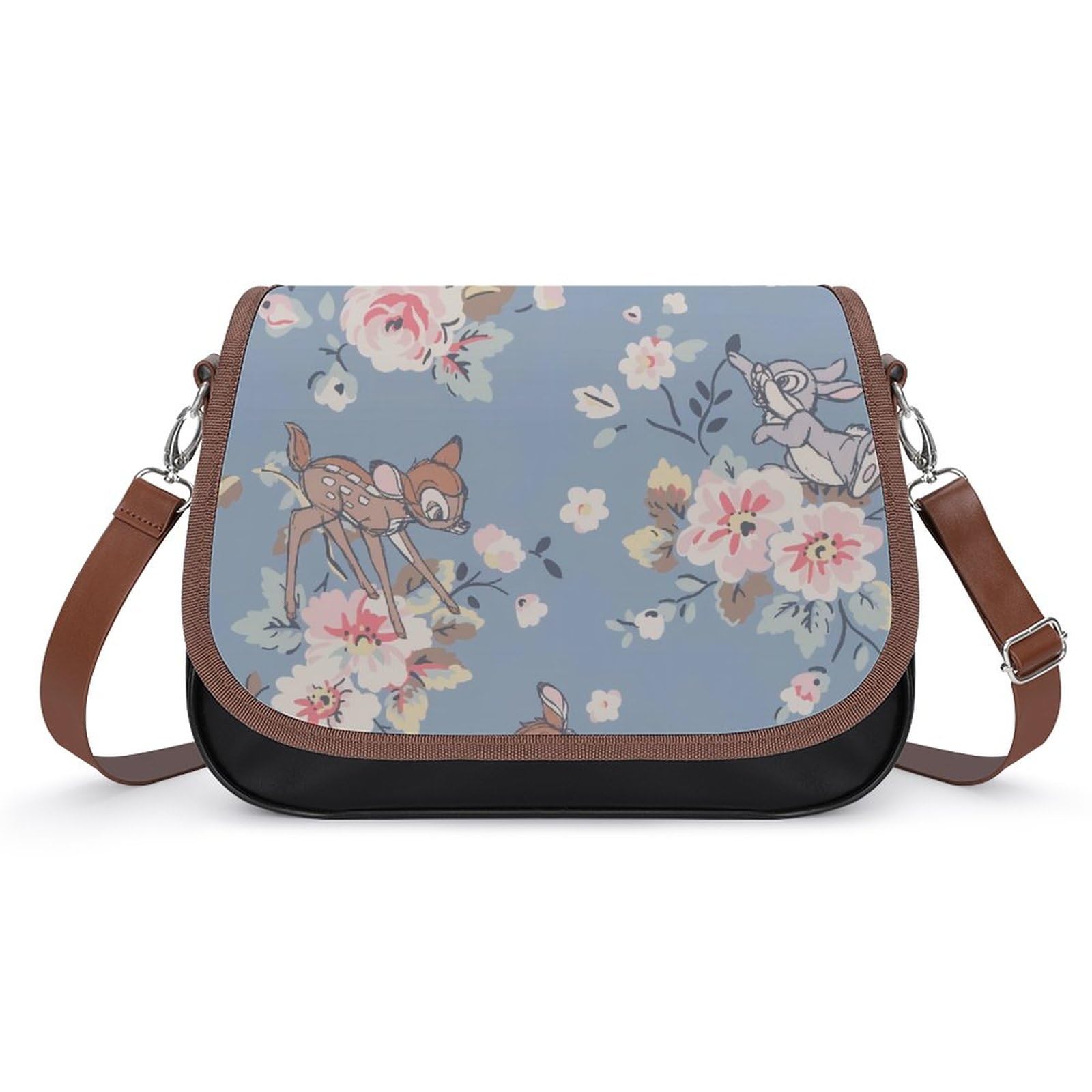 Amazon.co.jp: ショルダーバッグ レトロ ローズ バラ 花柄 レザー 斜 