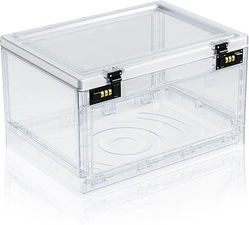 Miniatura 1 de Caja de almacenamiento con cerradura, caja de almacenamiento para ropa, medicamentos, alimentos, caja transparente de bloqueo de medicamentos para
