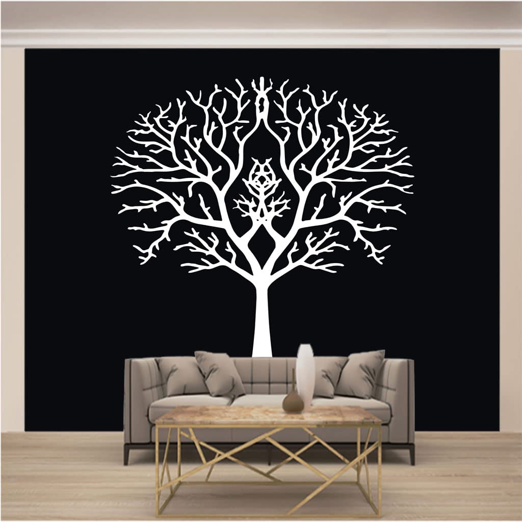 Papier peint panoramique 3d photo mural intissé xxl noir pour salon et chambre