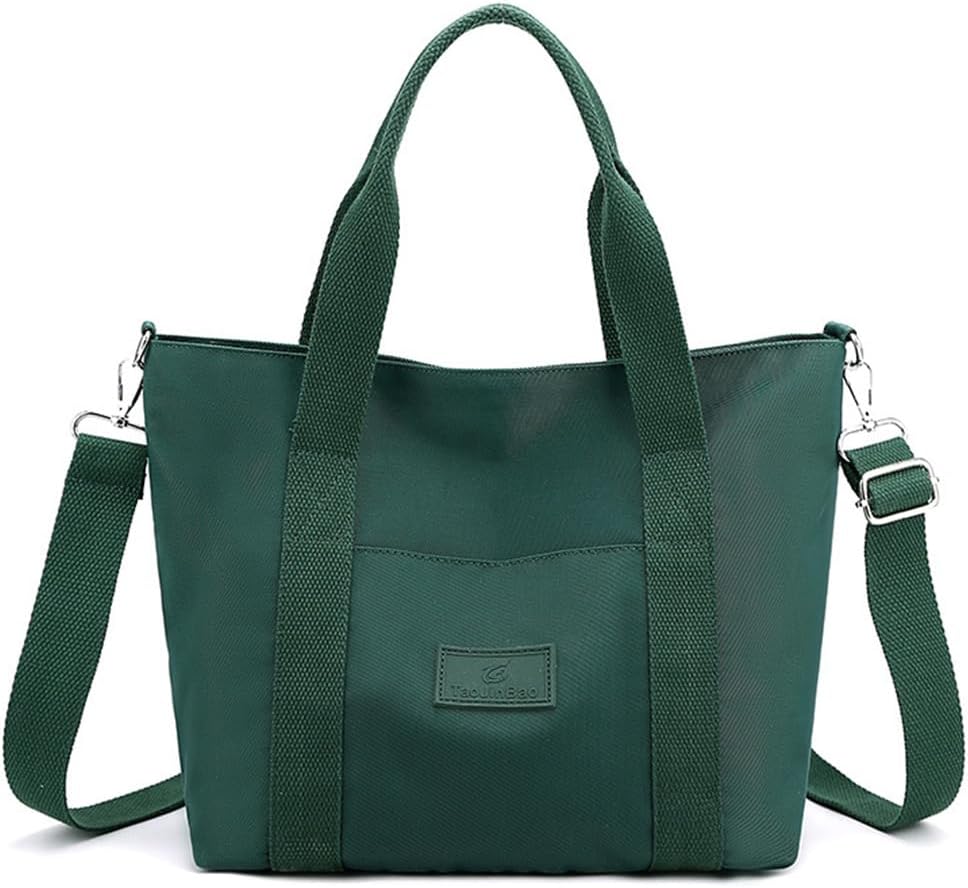 Nylon Tote Bag for Women Waterproof Cross Body Handbags Purses with Zipper Pocket Shoulder Bag Ladies Casual Satchel